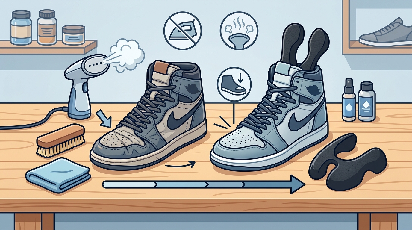 How to Remove Creases From Old Shoes Without Damage