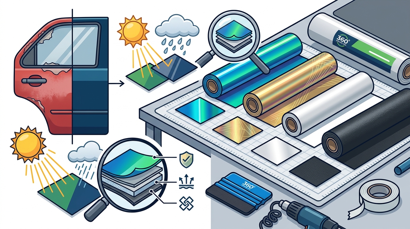 How to Choose the Right Material for a Commercial Vehicle Wrap