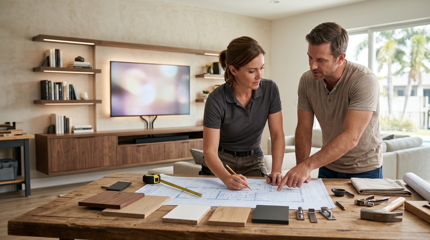 Custom Entertainment Center Process: Step-by-Step