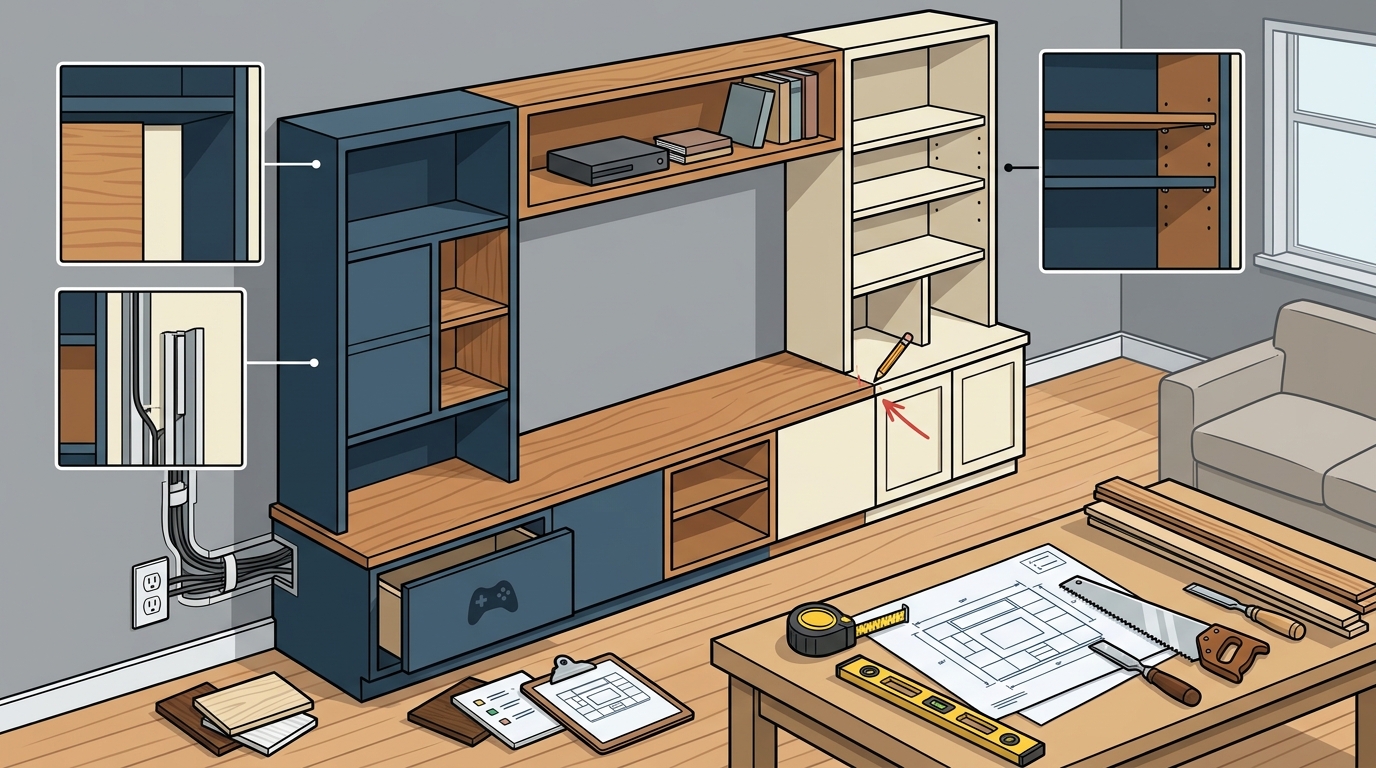 Custom Entertainment Center Process: Step-by-Step