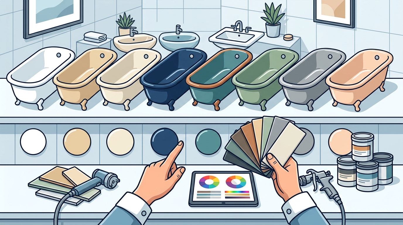 Bathtub & Sink Refinishing Color Options Explained