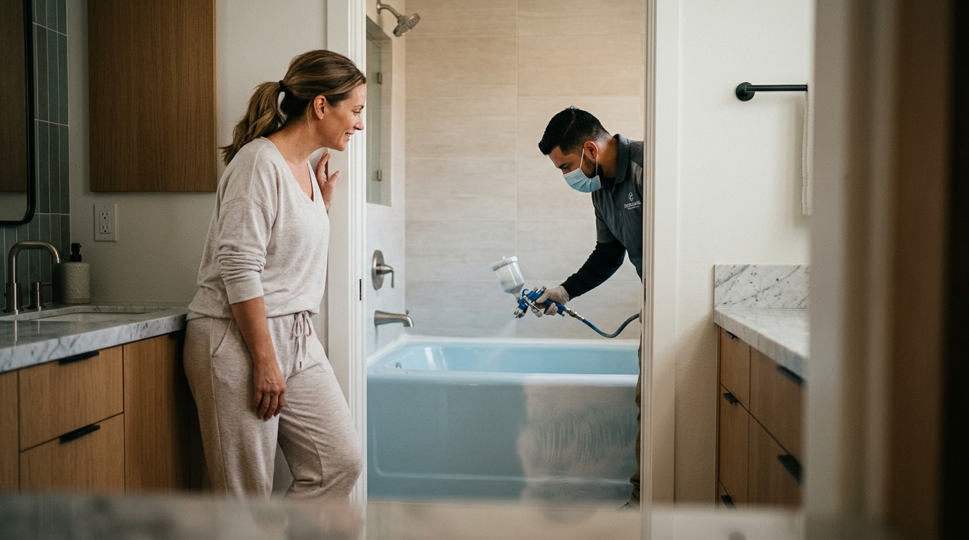 Fiberglass Tub Refinishing Process: How It Differs