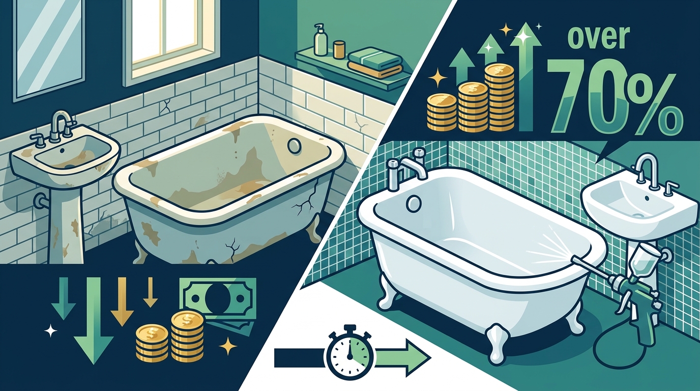 Save Money Refinishing Your Bathroom vs Buying New Fixtures