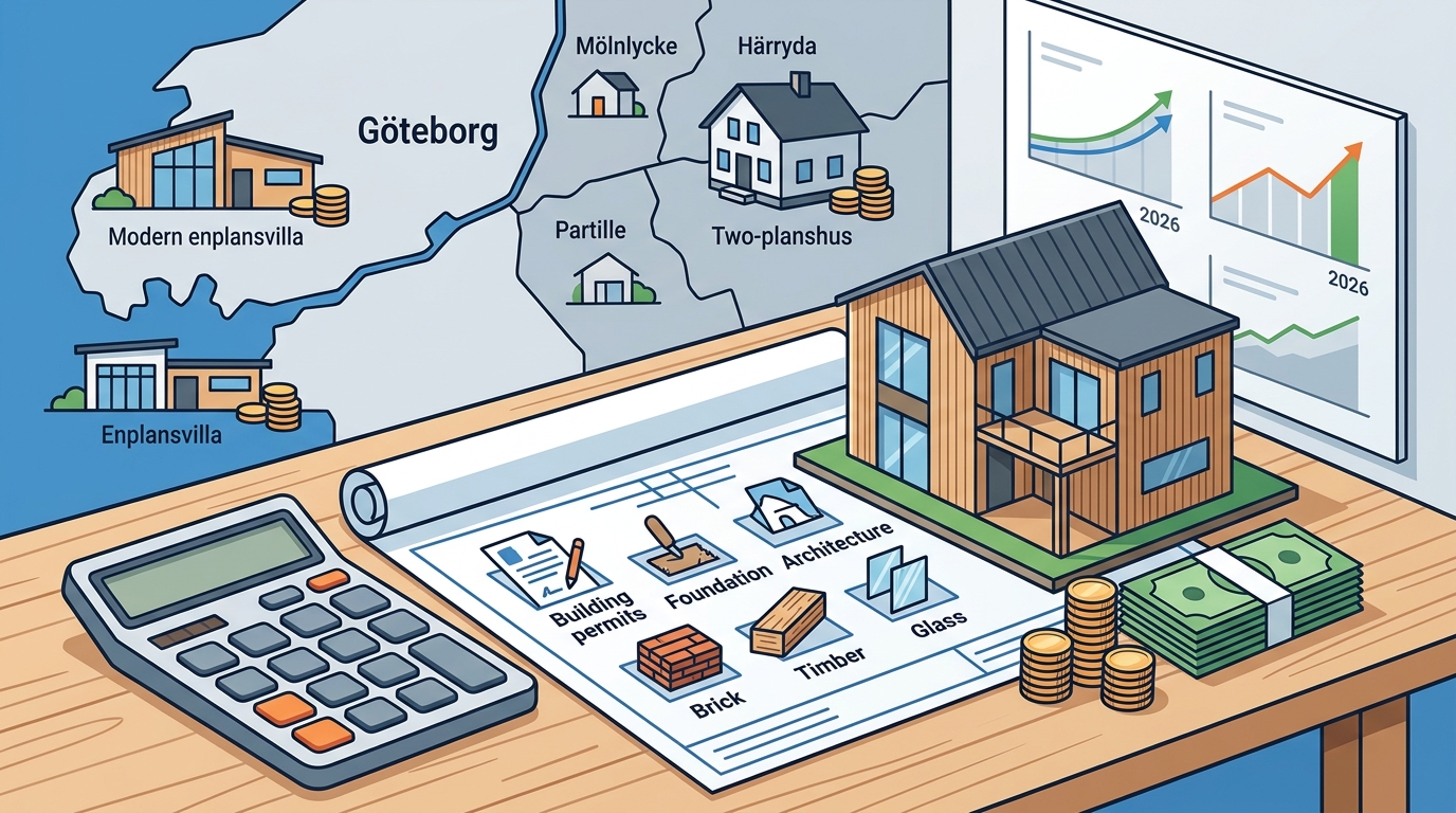 Vad kostar det att bygga villa i Göteborg 2026?