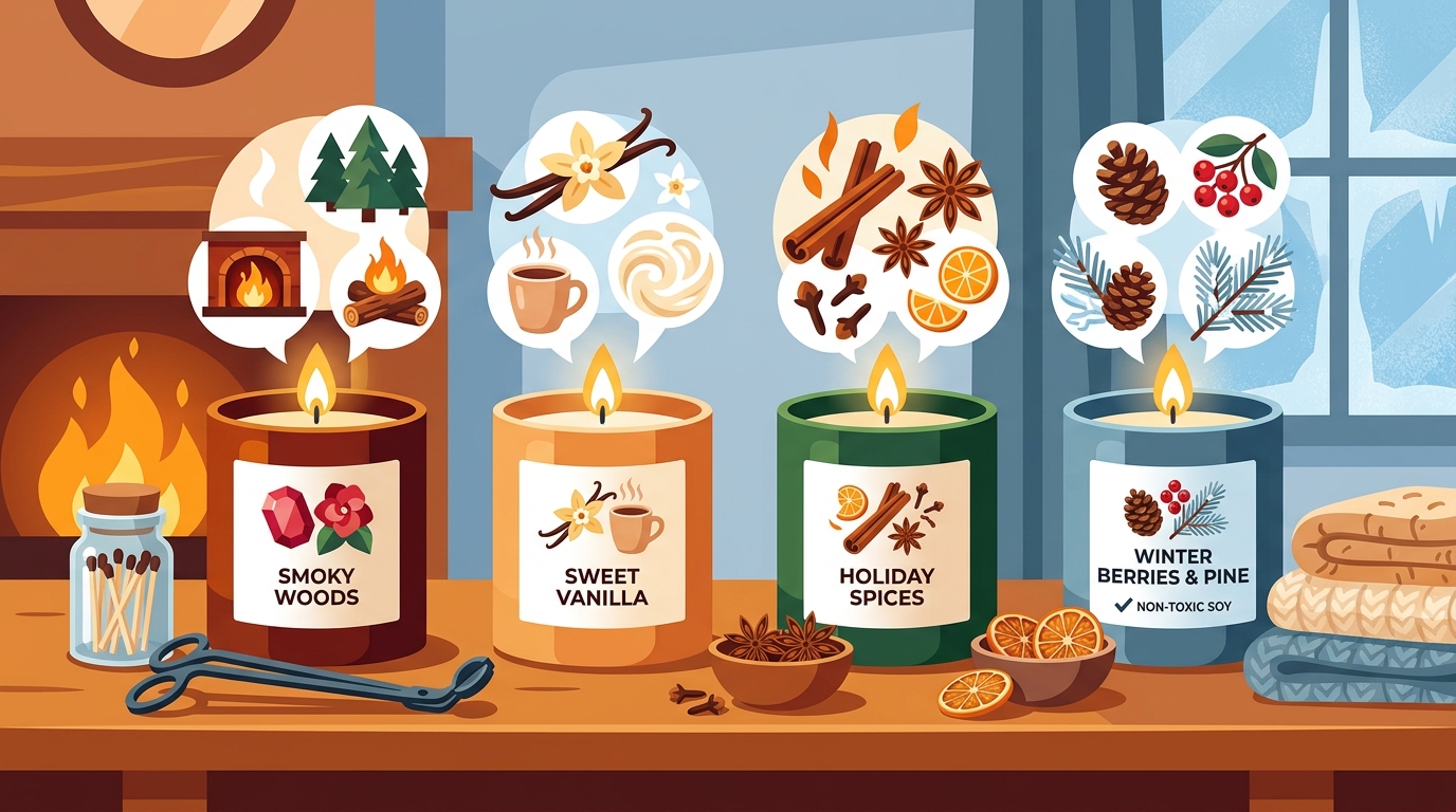 Best Winter Candle Scents for a Warm, Inviting Home