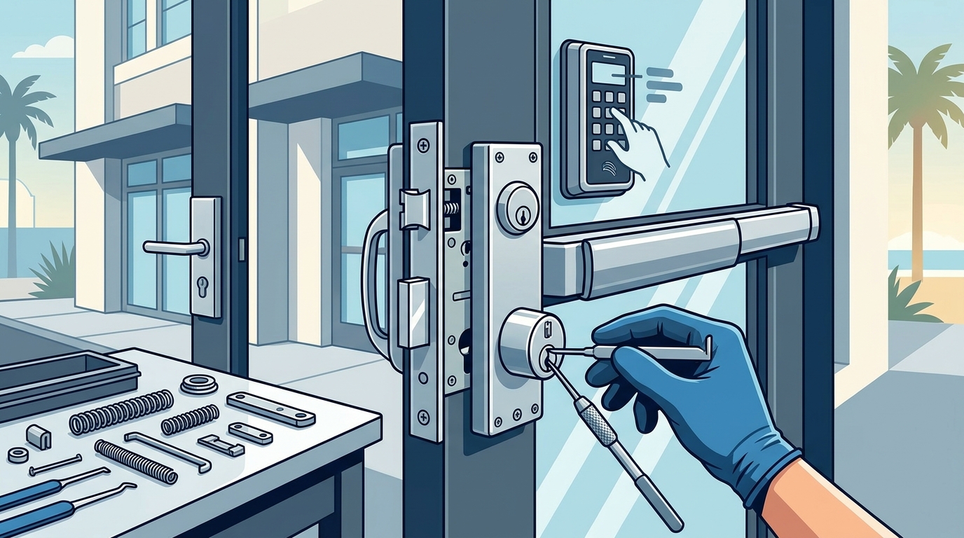 Can a Locksmith Repair High-Security Commercial Door Hardware?