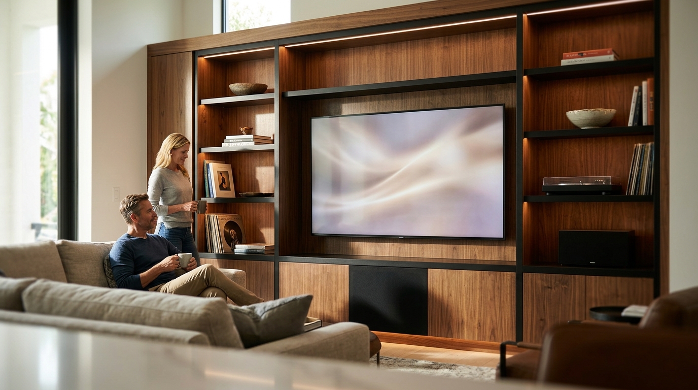 Custom Entertainment Center Process: Design to Install