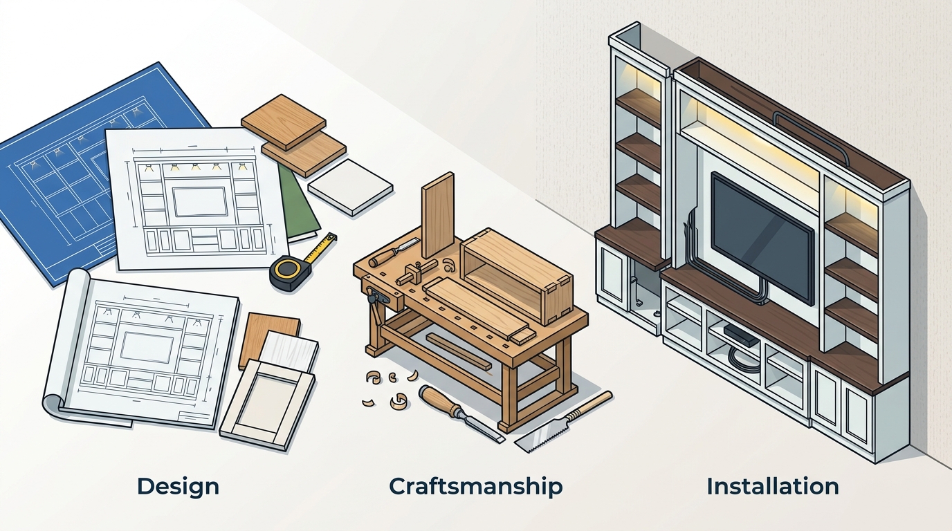 Custom Entertainment Center Process: Design to Install