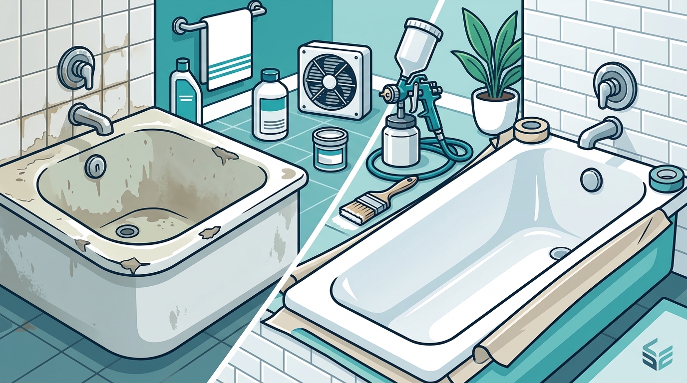 How to Give Your Old Porcelain Tub a New Look Without Replacing It