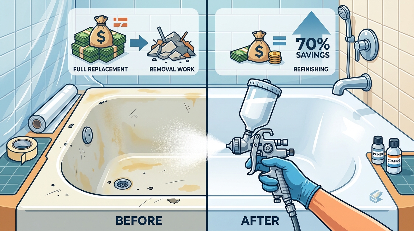 Restore a Stained Bathtub Without Replacing It