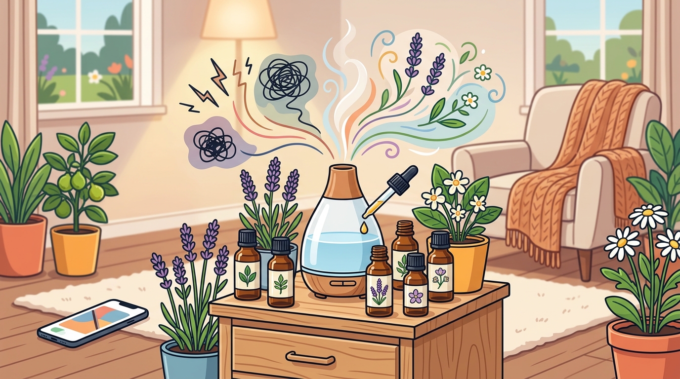 Plant-Based Essential Oils for Calm and Relaxation at Home