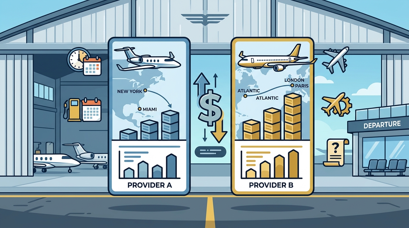 Private Jet Cost Comparison: What Top Providers Charge