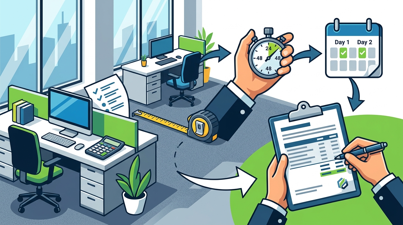 Cleaning Estimate Turnaround Time for Office Buildings