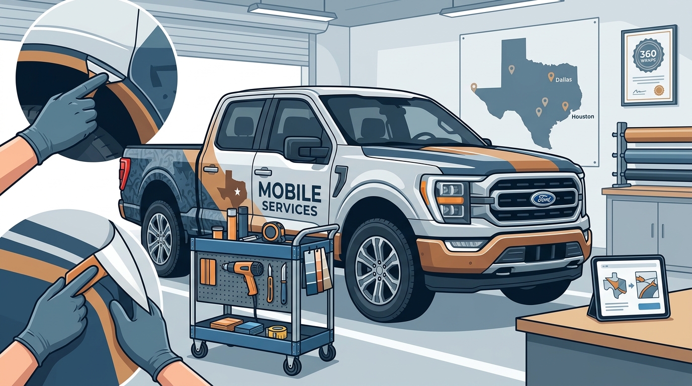 Reliable Vehicle Wrap Service in Texas: What to Look For