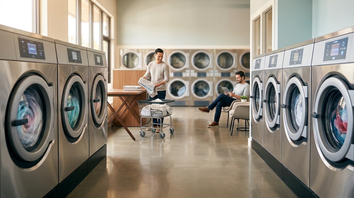 Clean High-End Laundromat Near North Seattle | Lumin Laundry