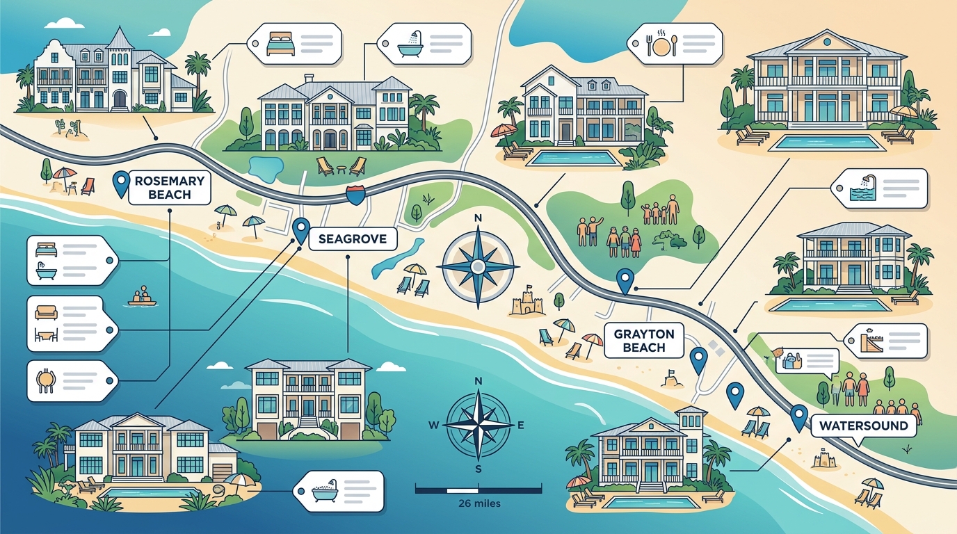 Best Vacation Rentals for Large Families in South Walton, FL