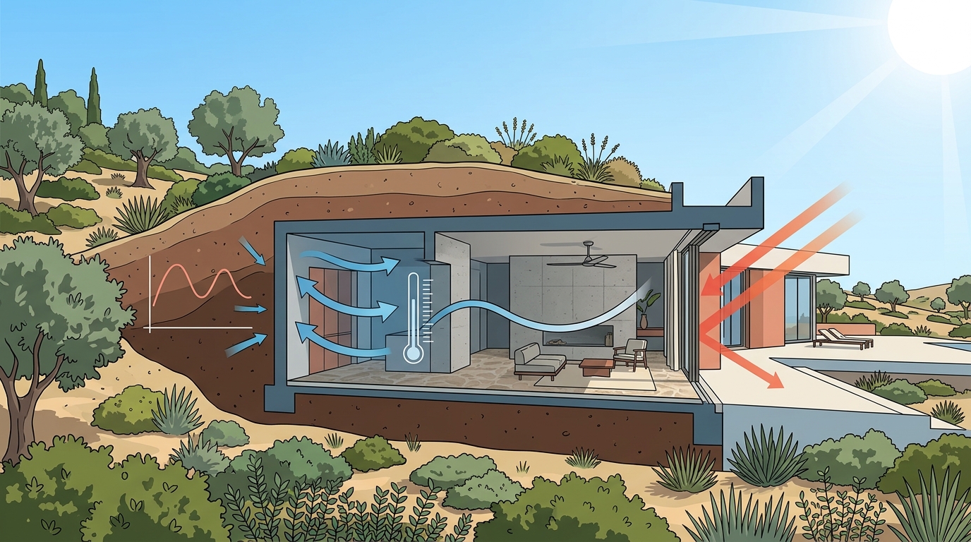 Earth-Sheltered Architecture: Energy Efficiency in Hot Climates