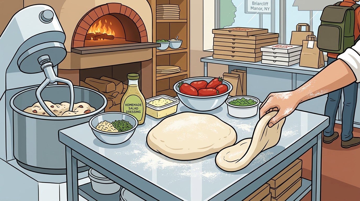 Pizzeria That Makes Dough From Scratch in Briarcliff Manor NY