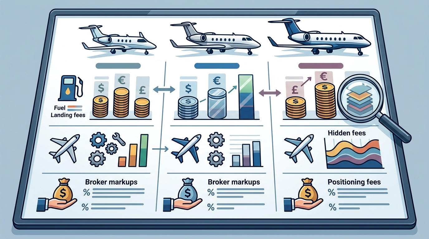 Private Jet Cost Comparison: What Providers Charge