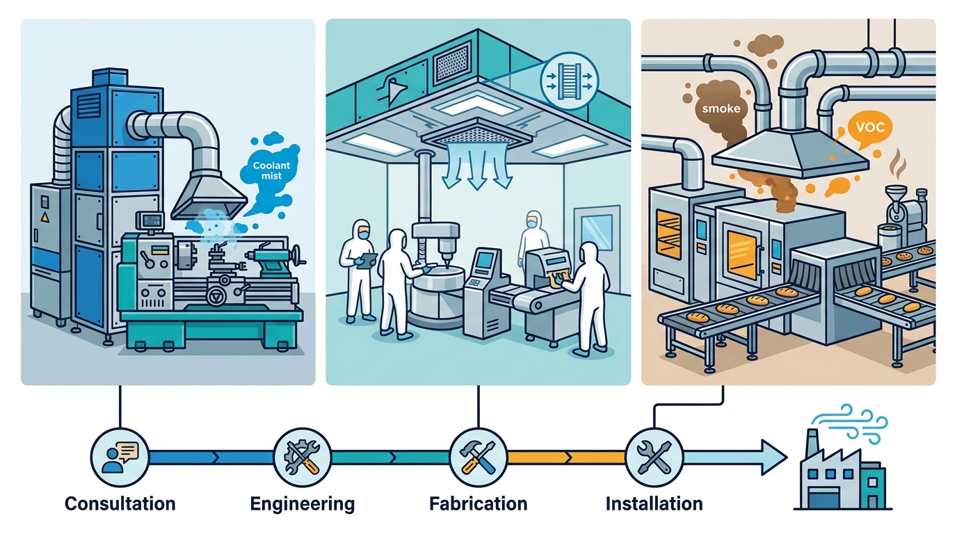 Custom Industrial Air Purification Systems for Specialized Use