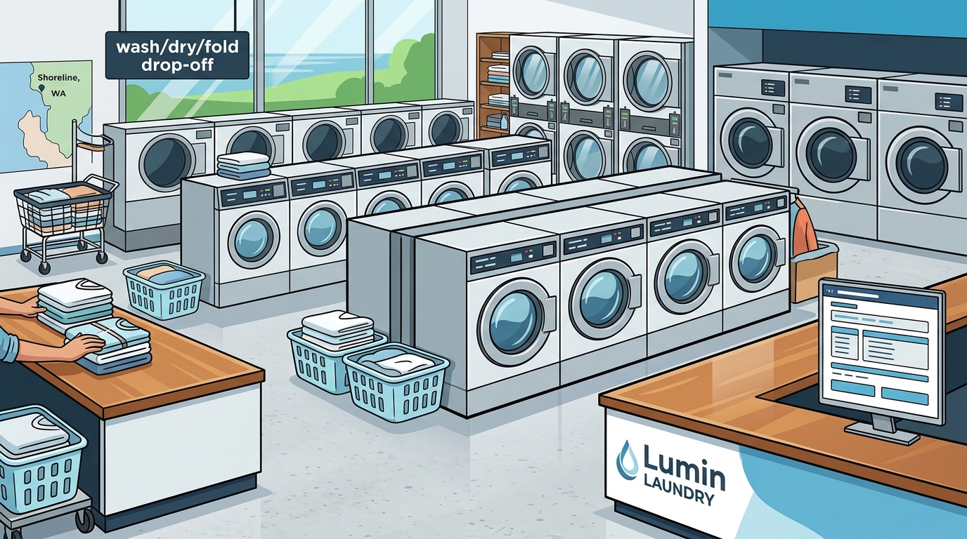 Large Full-Service Laundromat Near Shoreline WA