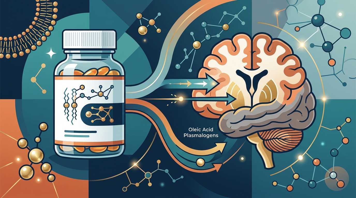 Gray Matter or White Matter First? How DHA and Oleic Acid Plasmalogens Target Different Parts of Your Brain