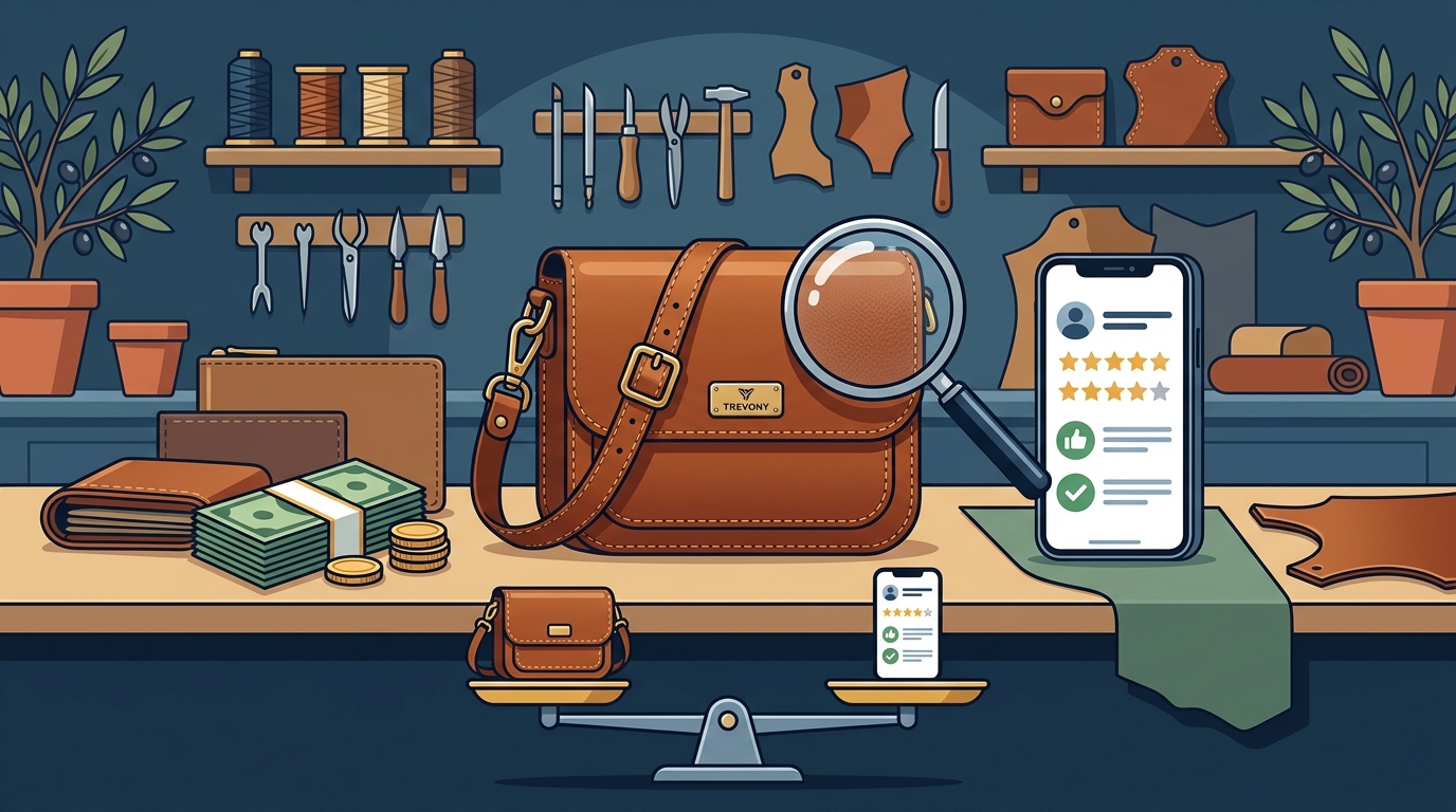 How do I compare and choose the best leather goods provider based on quality, price, and customer reviews? - trevony.com