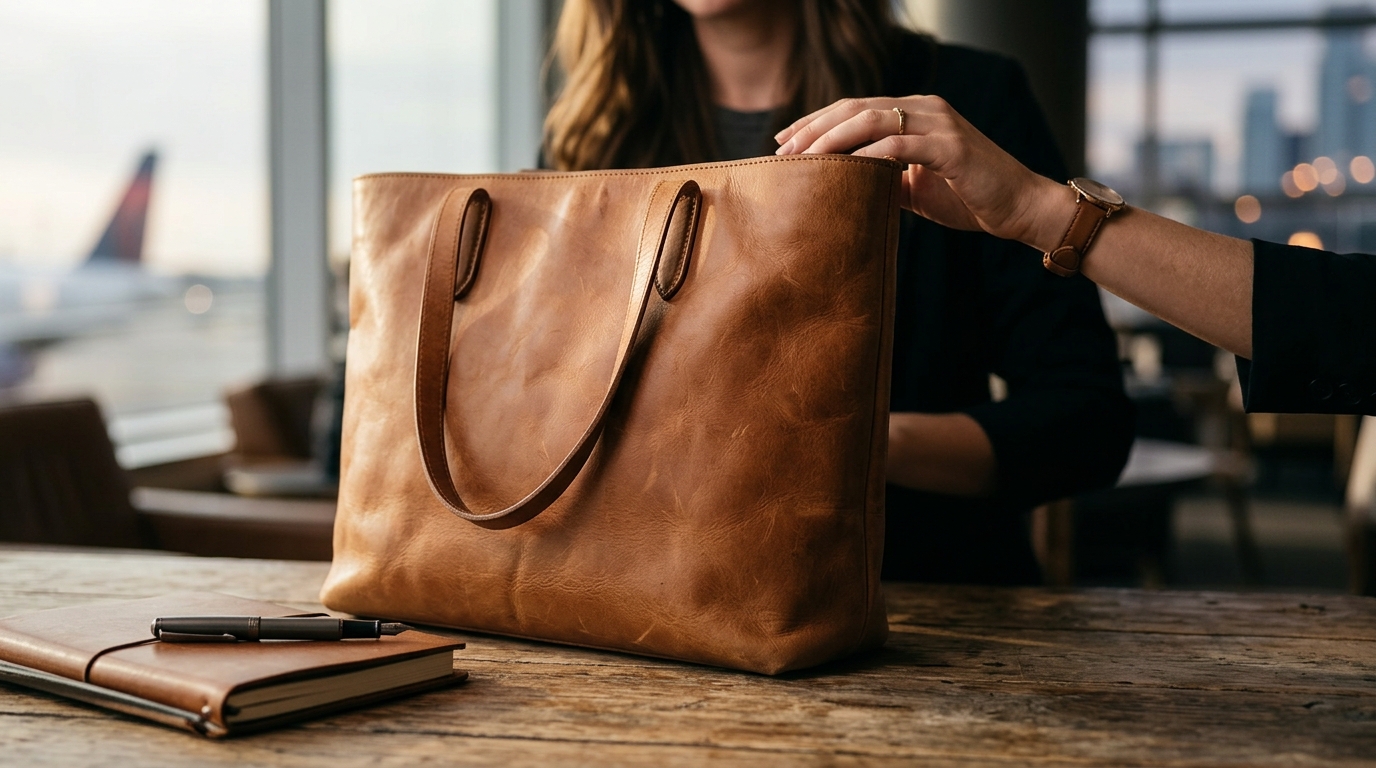 The 5 Qualities That Make a Leather Tote Bag Work for Both the Office and the Airport