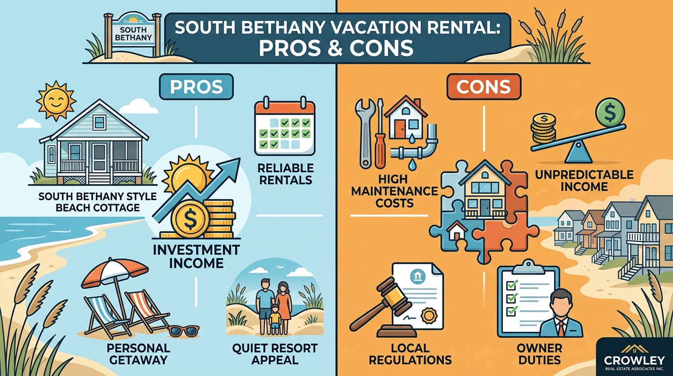 Pros and Cons of Buying a Vacation Rental in South Bethany