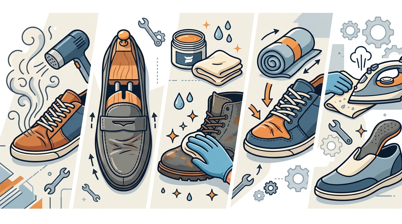How to Remove Creases From Old Shoes Without Damage