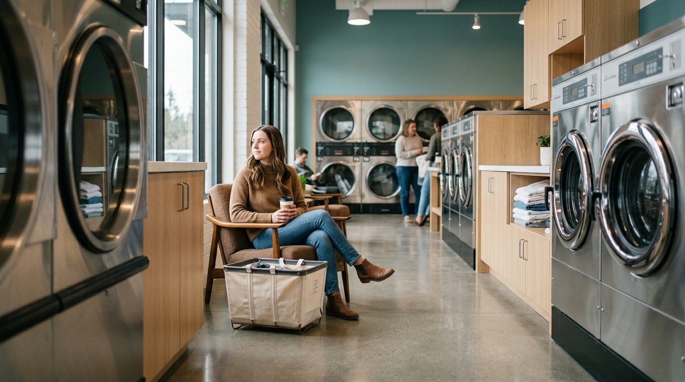Clean High-End Laundromat Near North Seattle | Lumin Laundry