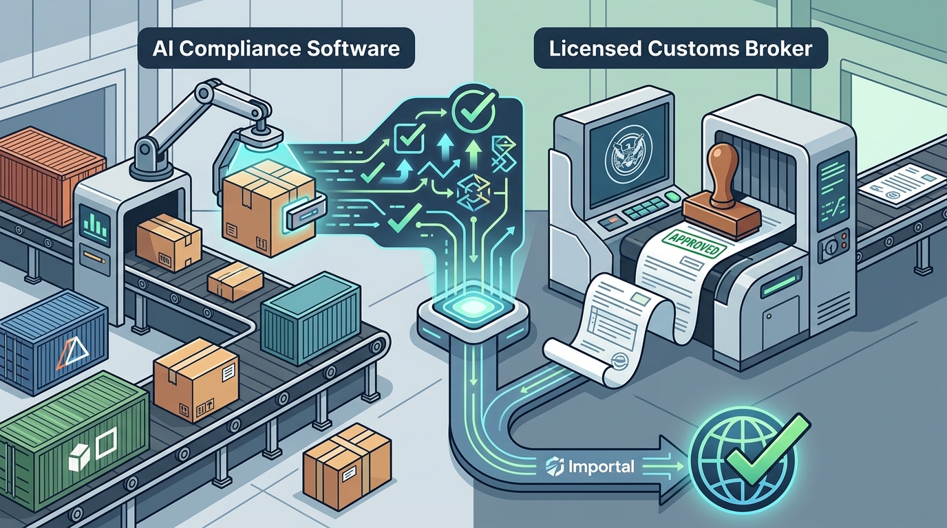 AI Compliance Software + Licensed Customs Broker in One Platform