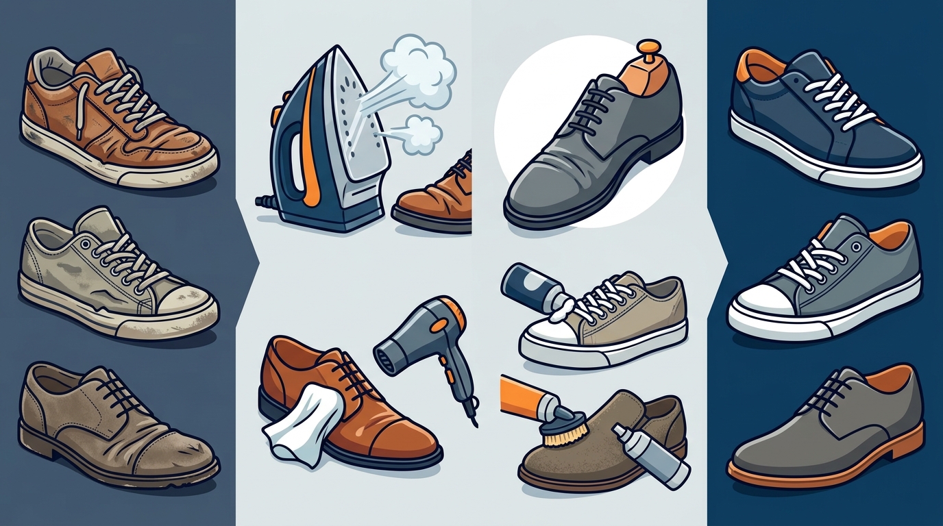 How to Remove Creases From Old Shoes Without Damage