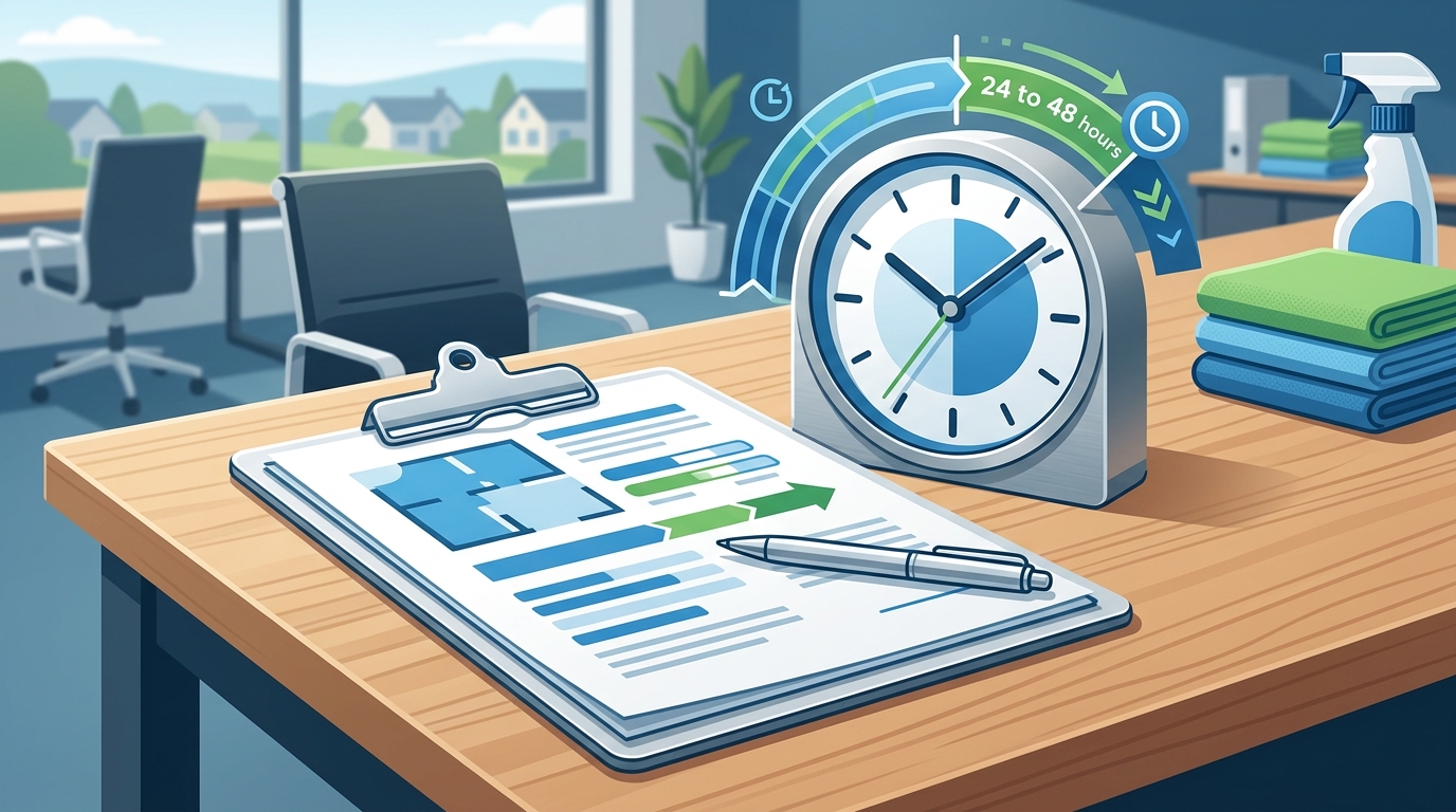 Cleaning Estimate Turnaround Time for Office Buildings