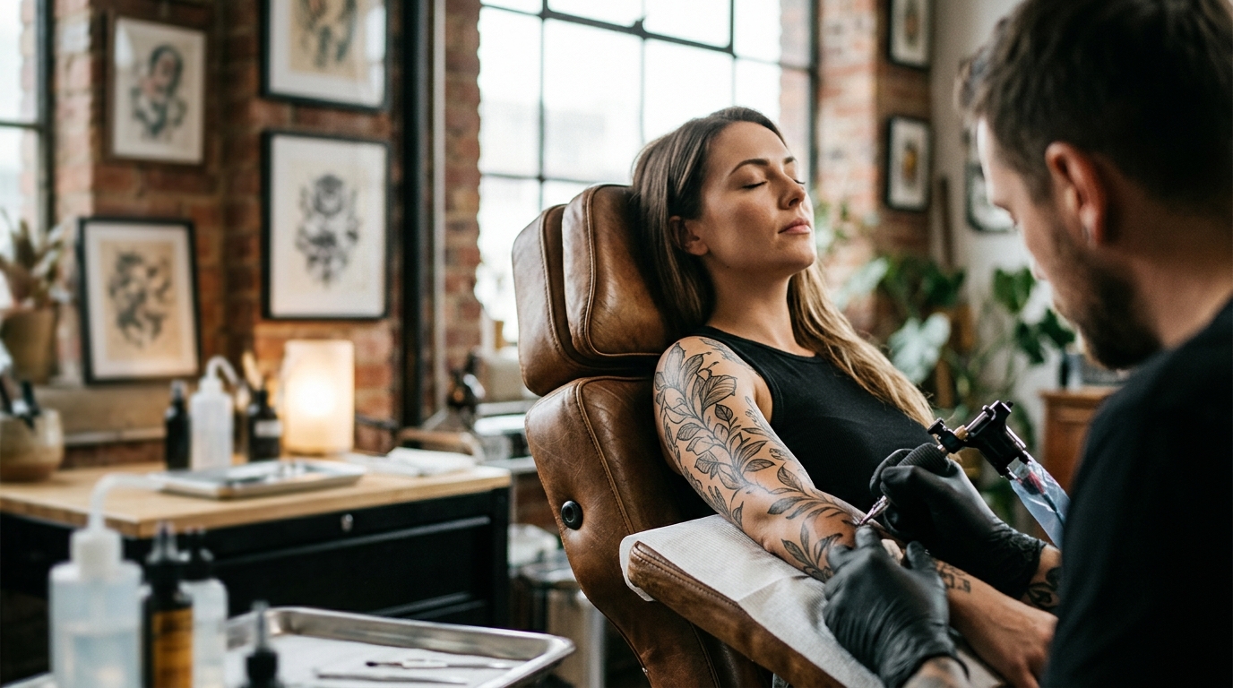 Managing Pain During a Long Tattoo Session: A Guide