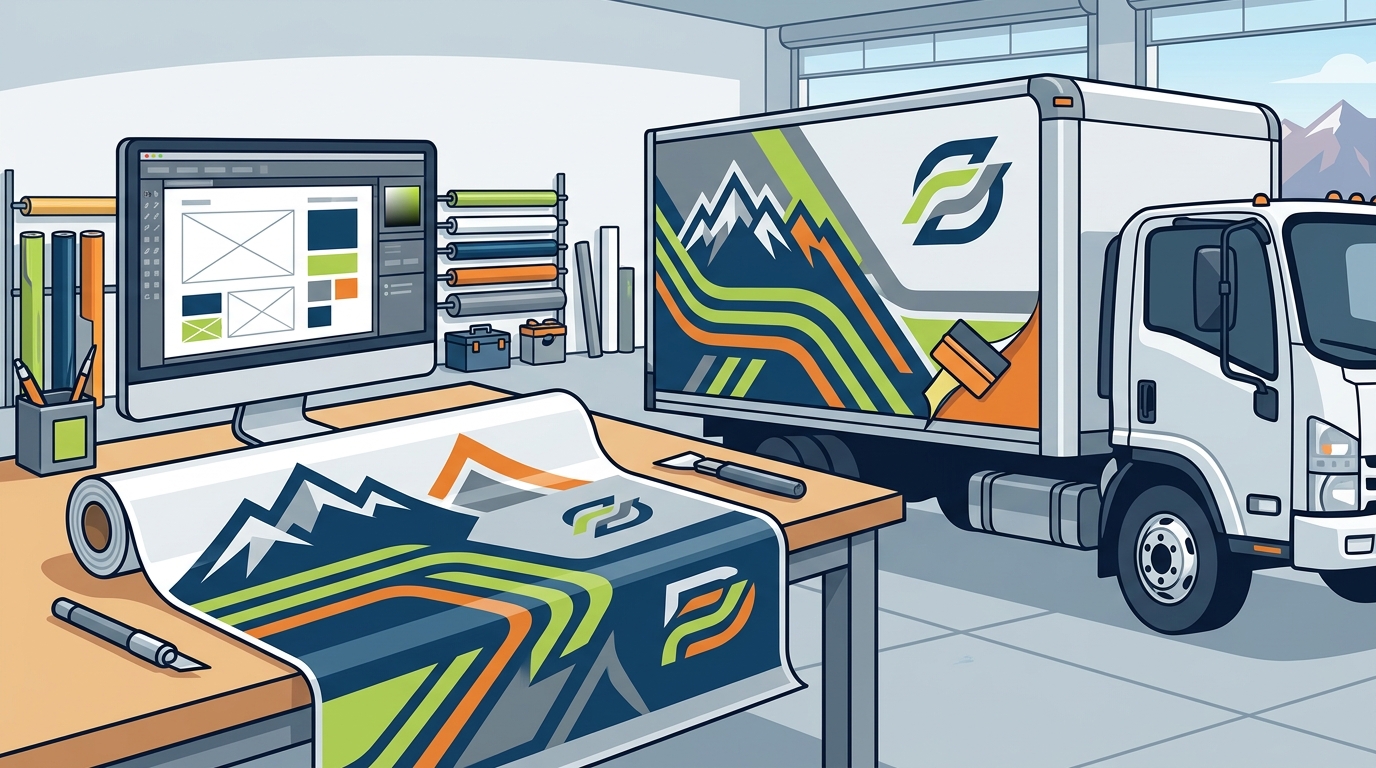 How to Design a Custom Vehicle Wrap for Your Business