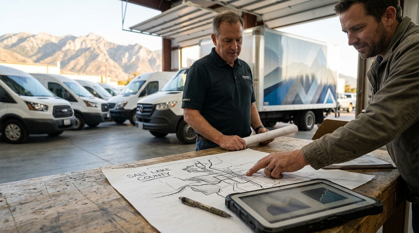 How to Get a Commercial Fleet Wrap Quote in Salt Lake County