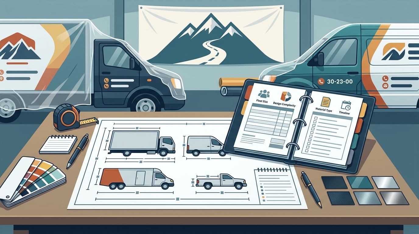 How to Get a Commercial Fleet Wrap Quote in Salt Lake County