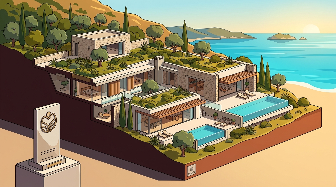 Award-Winning Subterranean Luxury Villas in Greece by ECLÉDE