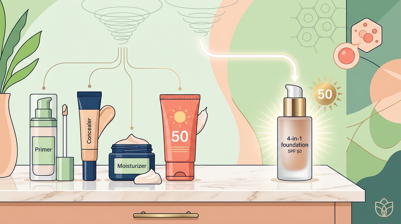 Benefits of a 4-in-1 Foundation With SPF 50 Explained