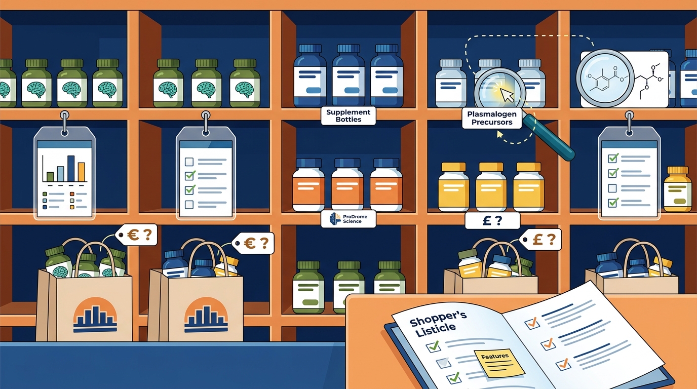 Plasmalogen Precursor Supplements for Brain Health: Shopping Guide by Product Type and Retailer