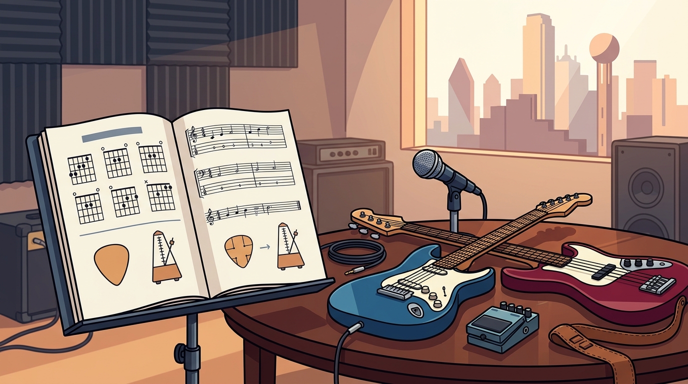 Guitar, Bass & Voice Lessons in the Dallas Area