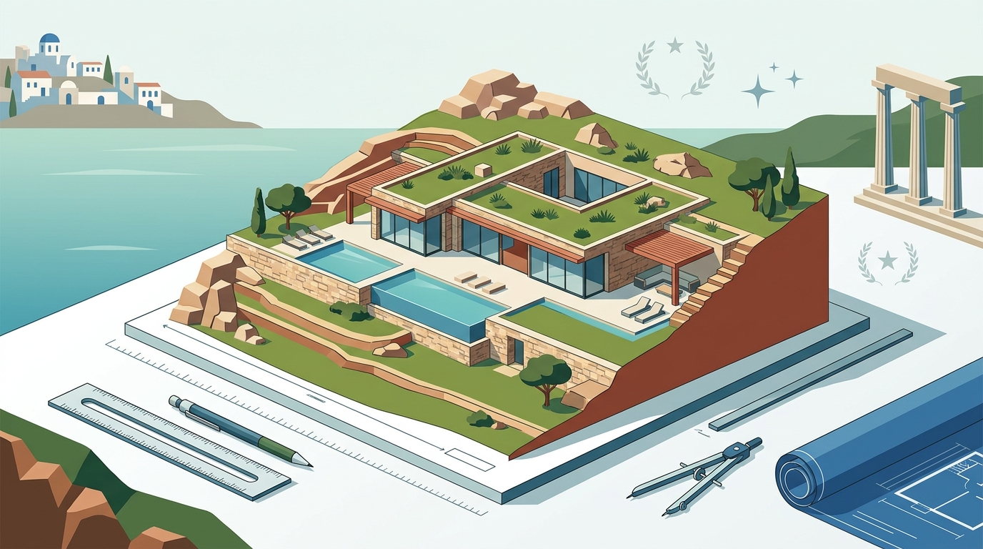 Award-Winning Subterranean Luxury Villas in Greece