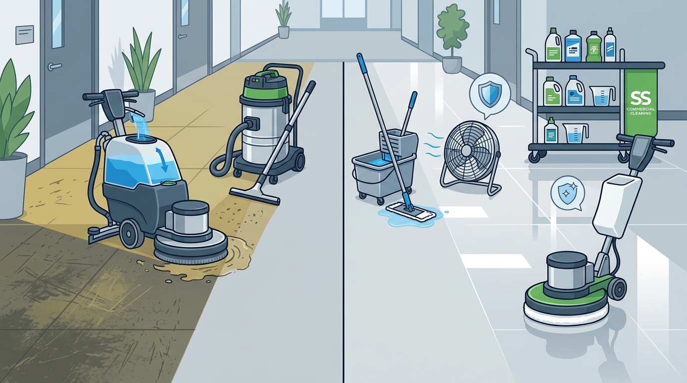 Commercial Floor Stripping and Waxing: Steps Explained