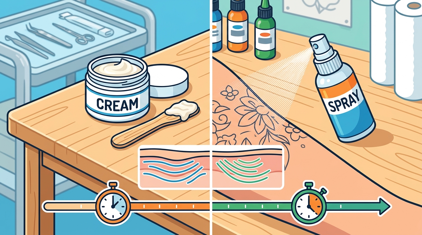Tattoo Numbing Cream vs Spray: Which Works for Long Sessions?