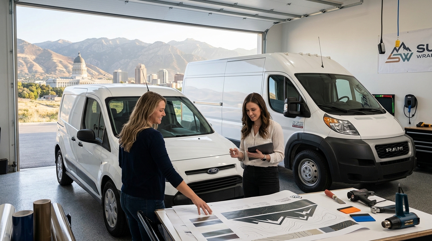 Get a Commercial Fleet Wrap Quote in Salt Lake County