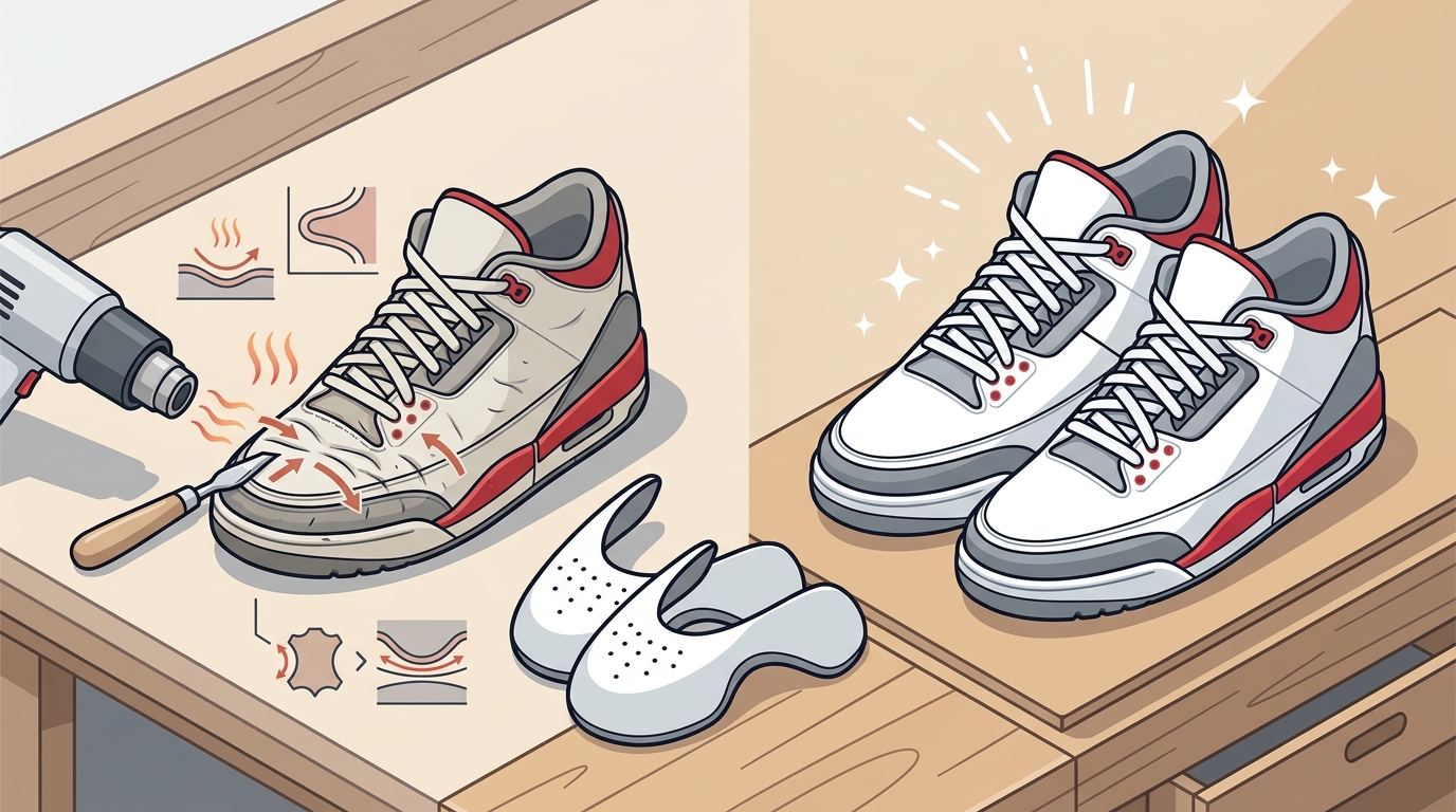 How to Remove Creases From Old Shoes Without Damage