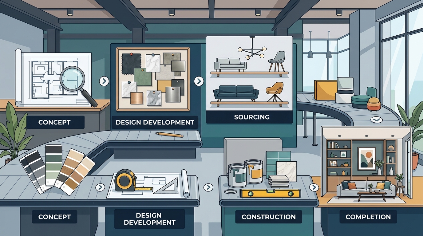 Steps to Implement Modern Residential Interior Design