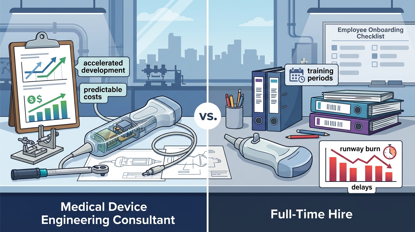 Medical Device Engineering Consultant vs. Full-Time Hire