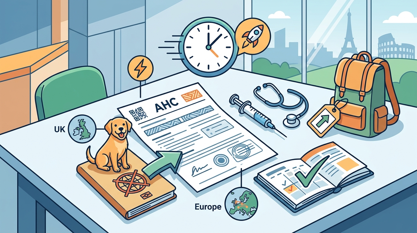 Fastest Way to Get an AHC for Your Dog Before Europe